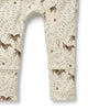 WILSON & FRENCHY Organic Zipsuit - Trixie Horse leg detail