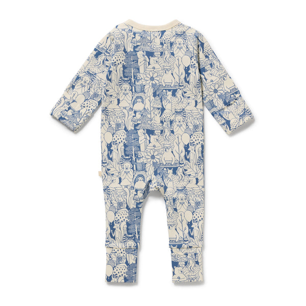 WILSON & FRENCHY Organic Zipsuit - Woodland Adventures back