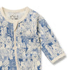 WILSON & FRENCHY Organic Zipsuit - Woodland Adventures front detail