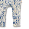 WILSON & FRENCHY Organic Zipsuit - Woodland Adventures leg detail