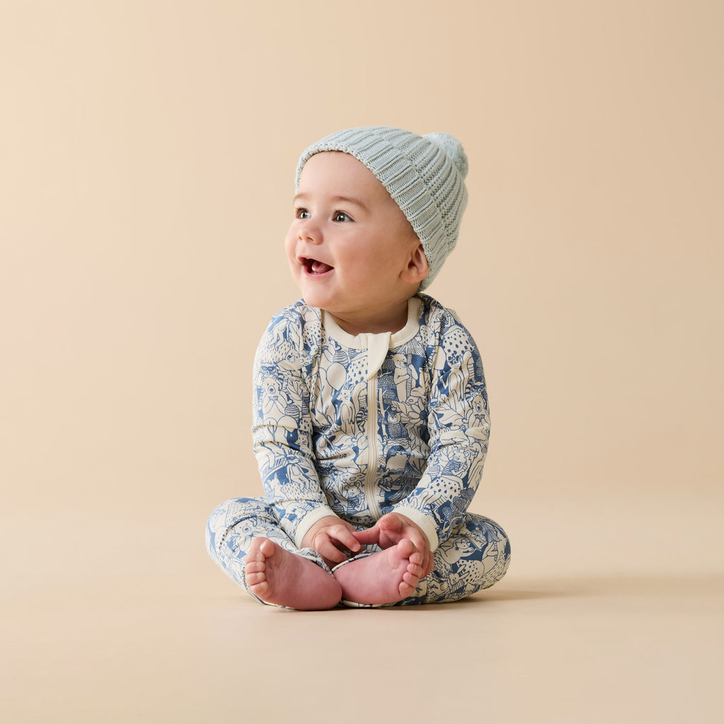 WILSON & FRENCHY Organic Zipsuit - Woodland Adventures lifestyle