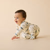 WILSON & FRENCHY Organic Zipsuit - Woolly Whales lifestyle