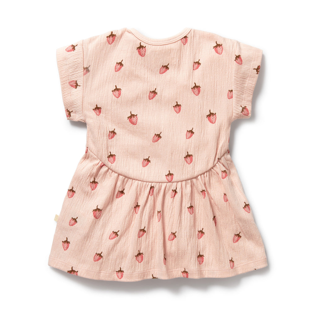 WILSON & FRENCHY Organic Dress - Strawberry Kisses back