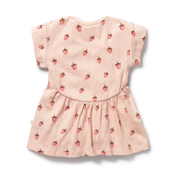 WILSON & FRENCHY Organic Dress - Strawberry Kisses back