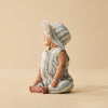 WILSON & FRENCHY Organic Growsuit - Deep Blue Stripe lifestyle