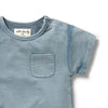 WILSON & FRENCHY Organic Growsuit - Dusk front detail