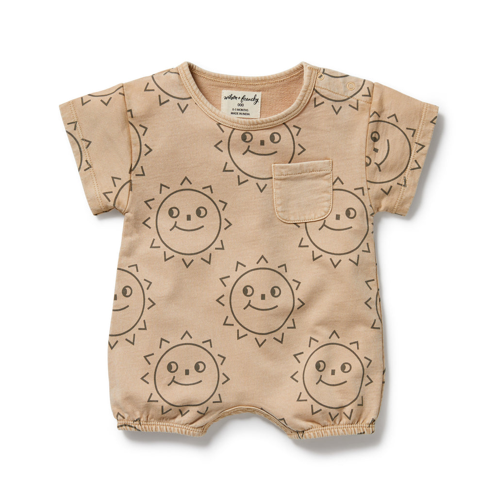 WILSON & FRENCHY Organic Growsuit - Happy Days front