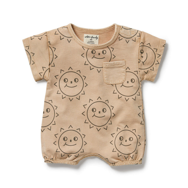 WILSON & FRENCHY Organic Growsuit - Happy Days front
