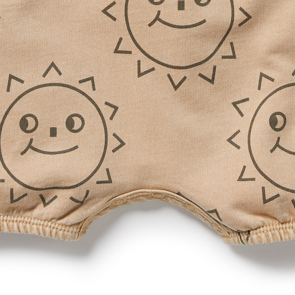 WILSON & FRENCHY Organic Growsuit - Happy Days leg detail