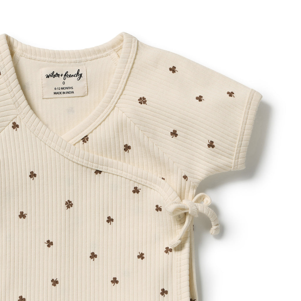 ROOM TO BLOOM Organic Kimono Set - My Lucky Charm detail