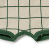 ROOM TO BLOOM Organic Knitted Check Growsuit - Lagoon detail