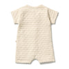 ROOM TO BLOOM Organic Knitted Chevron Growsuit - Milk Cloud back