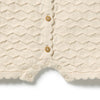 ROOM TO BLOOM Organic Knitted Chevron Growsuit - Milk Cloud detail