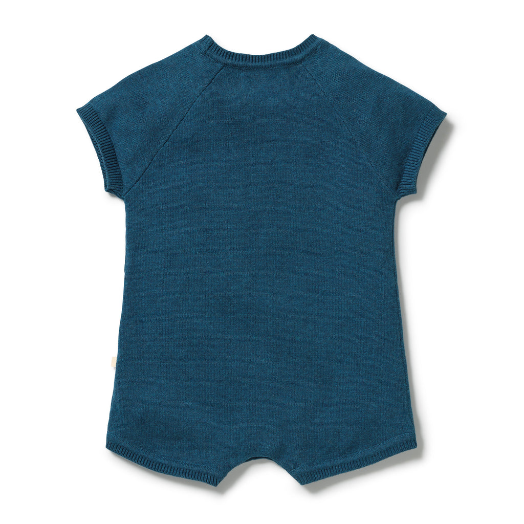 ROOM TO BLOOM Organic Knitted Growsuit - Little Croissant back