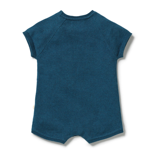 ROOM TO BLOOM Organic Knitted Growsuit - Little Croissant back