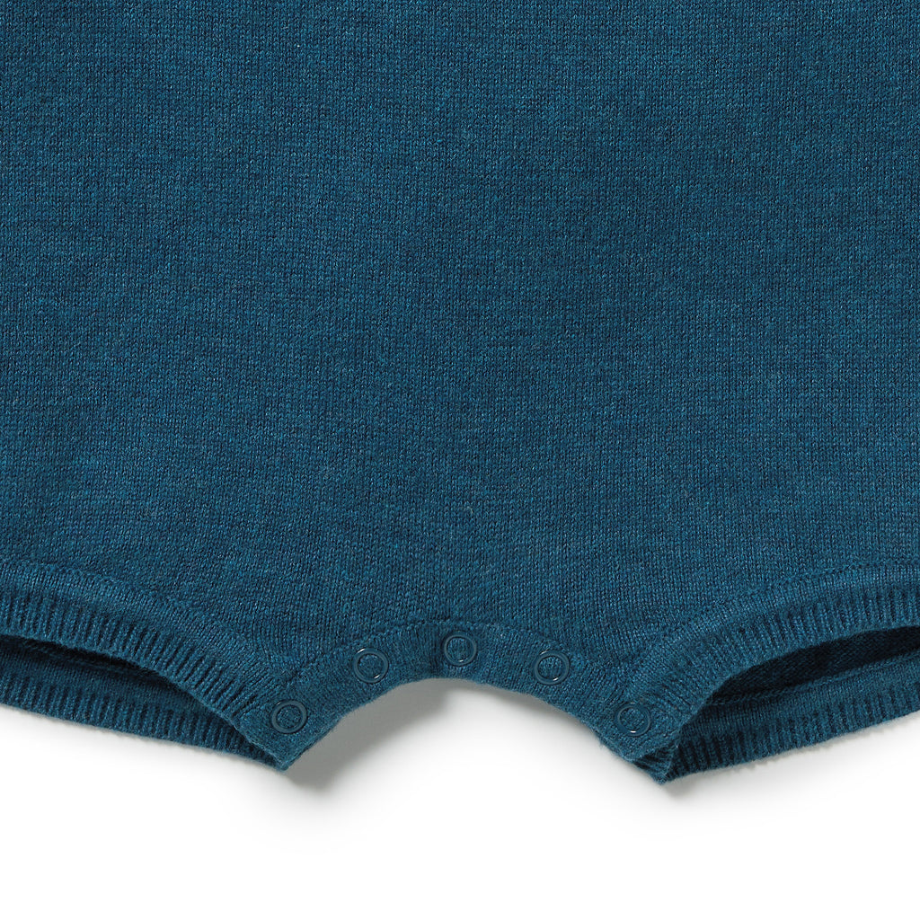 ROOM TO BLOOM Organic Knitted Growsuit - Little Croissant detail