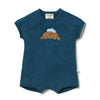 ROOM TO BLOOM Organic Knitted Growsuit - Little Croissant front
