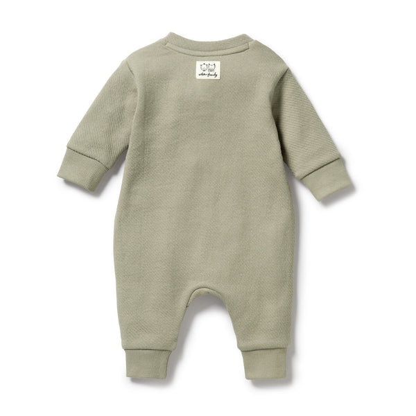 WILSON & FRENCHY Organic Quilted Growsuit - Oak back