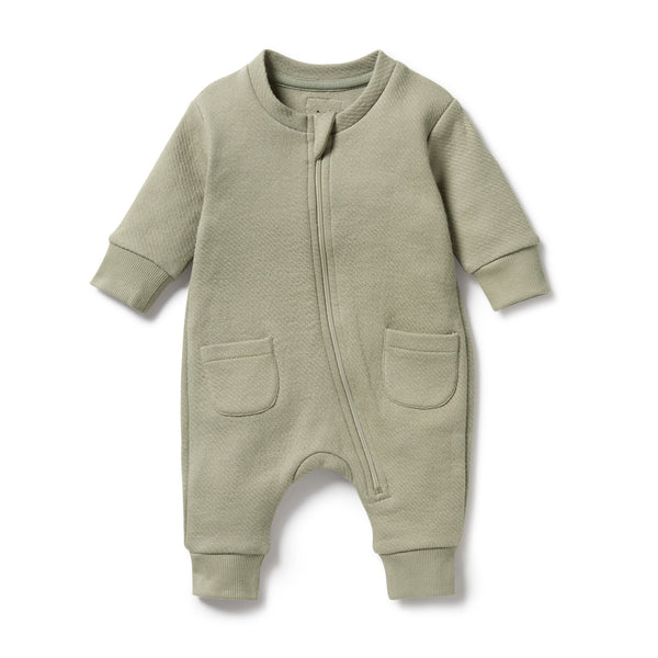 WILSON & FRENCHY  Organic Quilted Growsuit - Oak