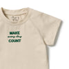 WILSON & FRENCHY Organic Tee - Make Every Day Count detail