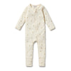 WILSON & FRENCHY Organic Zipsuit - Bee Mine front
