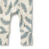 ROOM TO BLOOM Organic Zipsuit - Little Fronds detail