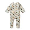 WILSON & FRENCHY Organic Zipsuit - Mini Jungle back