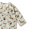WILSON & FRENCHY Organic Zipsuit - Mini Jungle detail