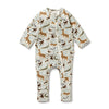 WILSON & FRENCHY Organic Zipsuit - Mini Jungle front