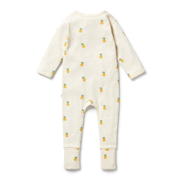 WILSON & FRENCHY Organic Zipsuit - Piney Pals back