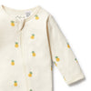 WILSON & FRENCHY Organic Zipsuit - Piney Pals front detail