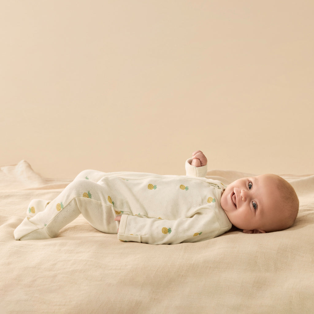 WILSON & FRENCHY Organic Zipsuit - Piney Pals lifestyle