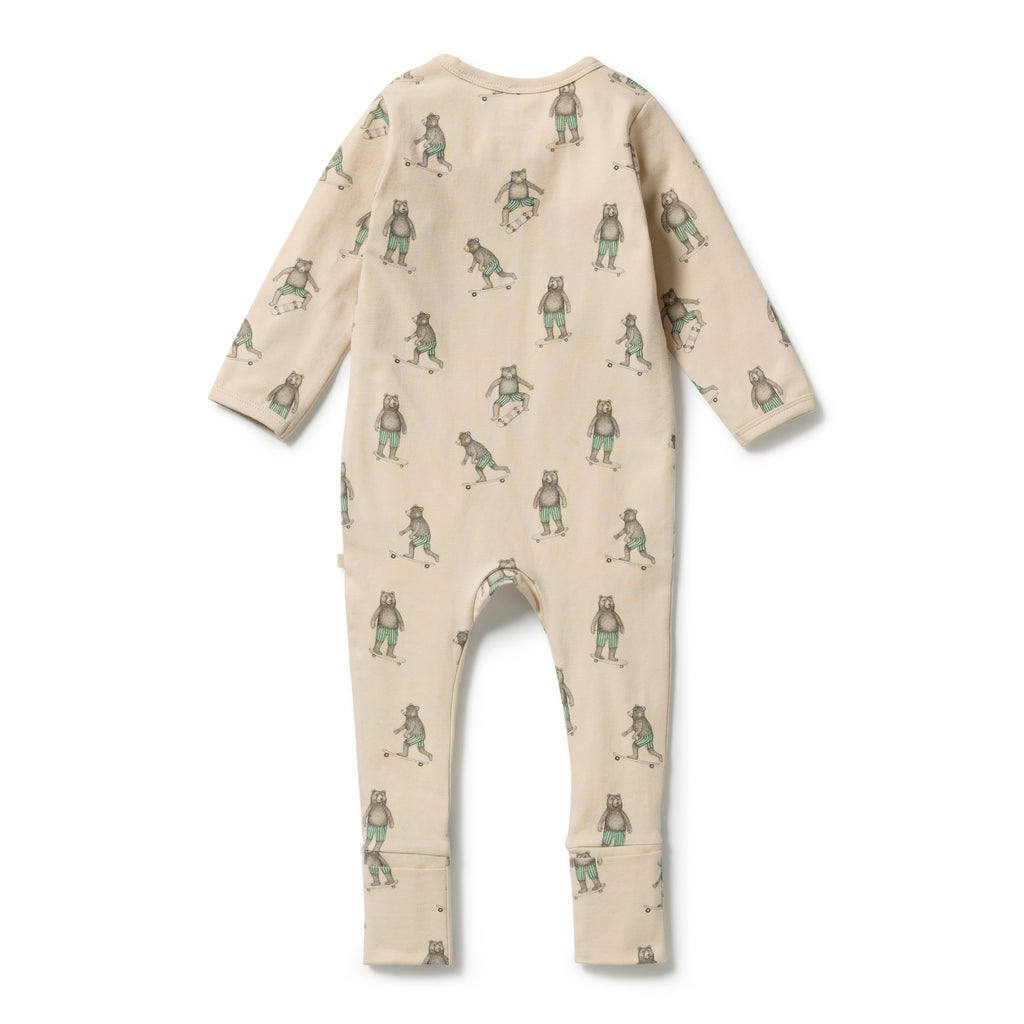 WILSON & FRENCHY Organic Zipsuit - Skater Club back