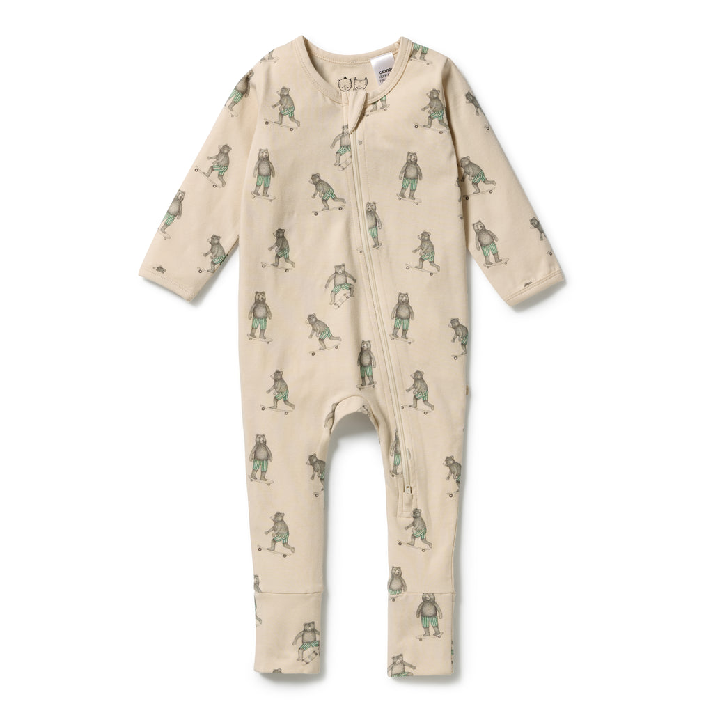 WILSON & FRENCHY Organic Zipsuit - Skater Club front