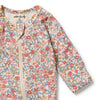 WILSON & FRENCHY Organic Zipsuit - Summer Bloom front detail