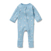 WILSON & FRENCHY Organic Zipsuit - Sunny Seagulls front