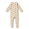 WILSON & FRENCHY Organic Zipsuit - Tiny Palm back