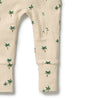 WILSON & FRENCHY Organic Zipsuit - Tiny Palm detail