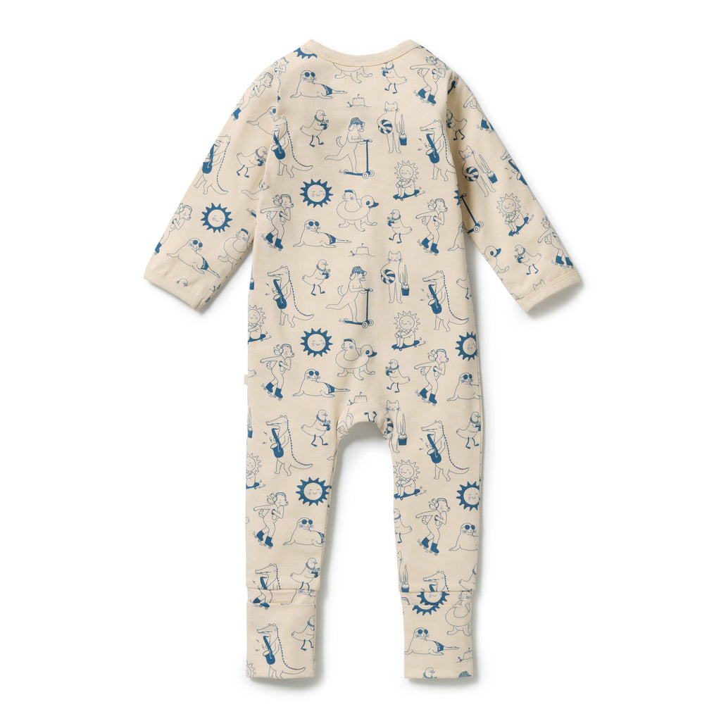 WILSON & FRENCHY Organic Zipsuit - Tout est Magique back