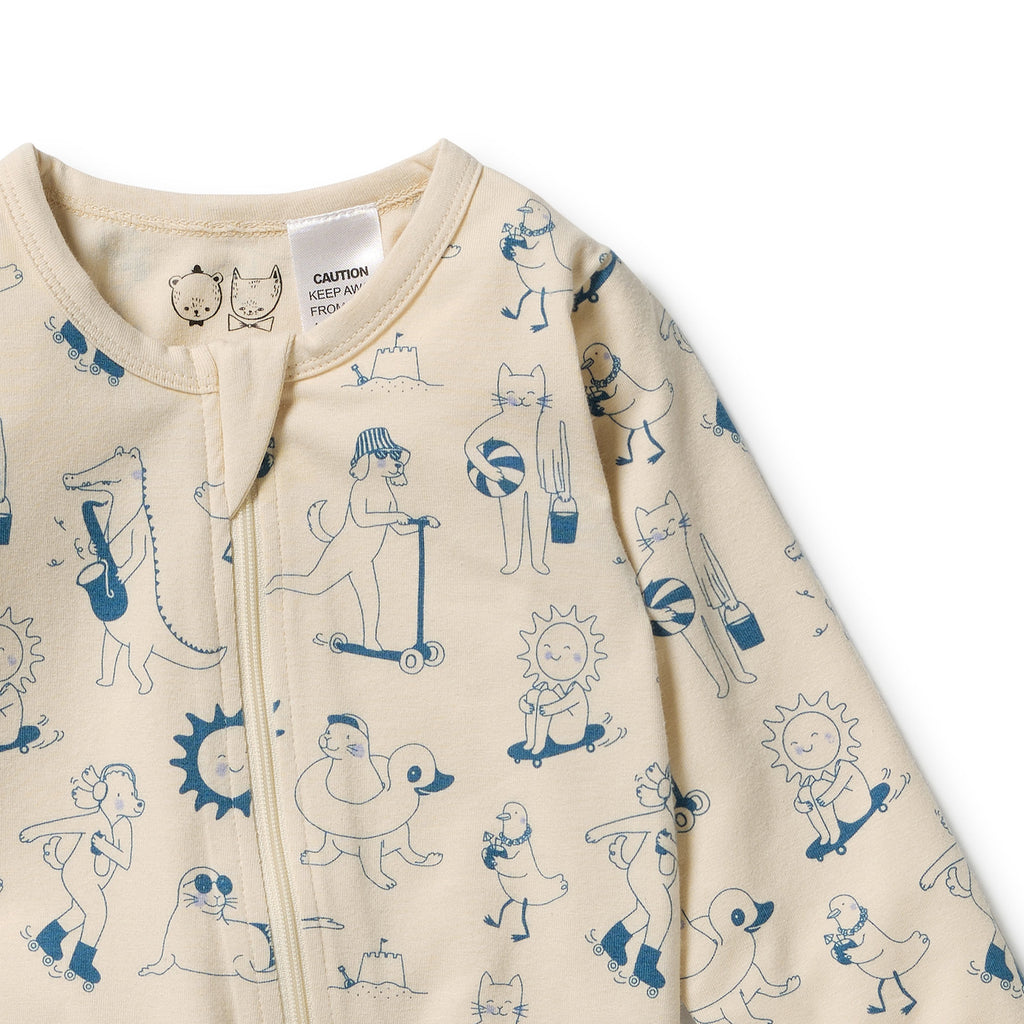 WILSON & FRENCHY Organic Zipsuit - Tout est Magique detail