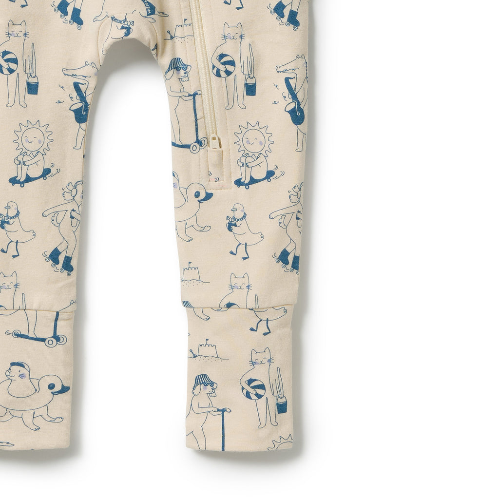 WILSON & FRENCHY Organic Zipsuit - Tout est Magique detail