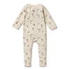 WILSON & FRENCHY Organic Zipsuit - Whispering Willows back