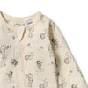 WILSON & FRENCHY Organic Zipsuit - Whispering Willows detail