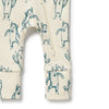 WILSON & FRENCHY Organic Zipsuit - Yeti leg detail