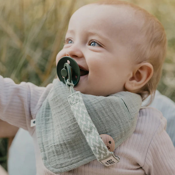 BIBS Bandana Bib - Sage lifestyle