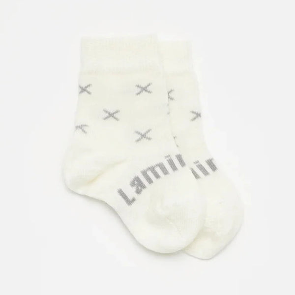 LAMINGTON Merino Wool Baby Crew Socks - Fox