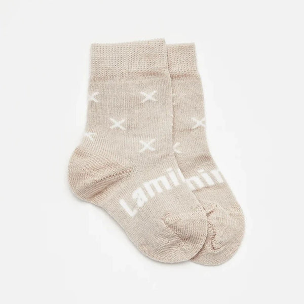 LAMINGTON Merino Wool Baby Crew Socks - Ted