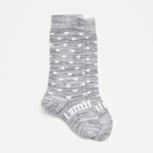 LAMINGTON Merino Baby Knee-High Socks - Snowflake
