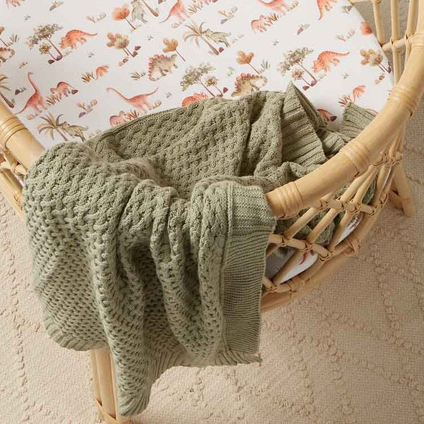 SNUGGLE HUNNY Diamond Knit Baby Blanket - Dewkist