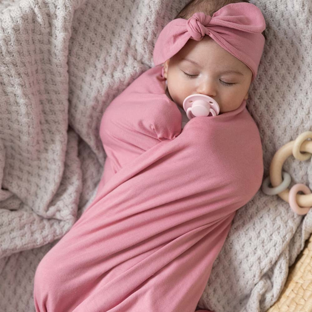 SNUGGLE HUNNY Organic Jersey Wrap & Topknot set - Jewel